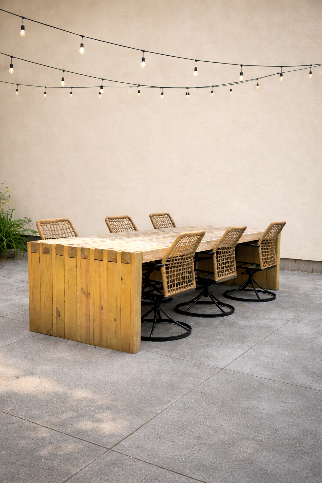 build this 10ft PATIO DINING TABLE