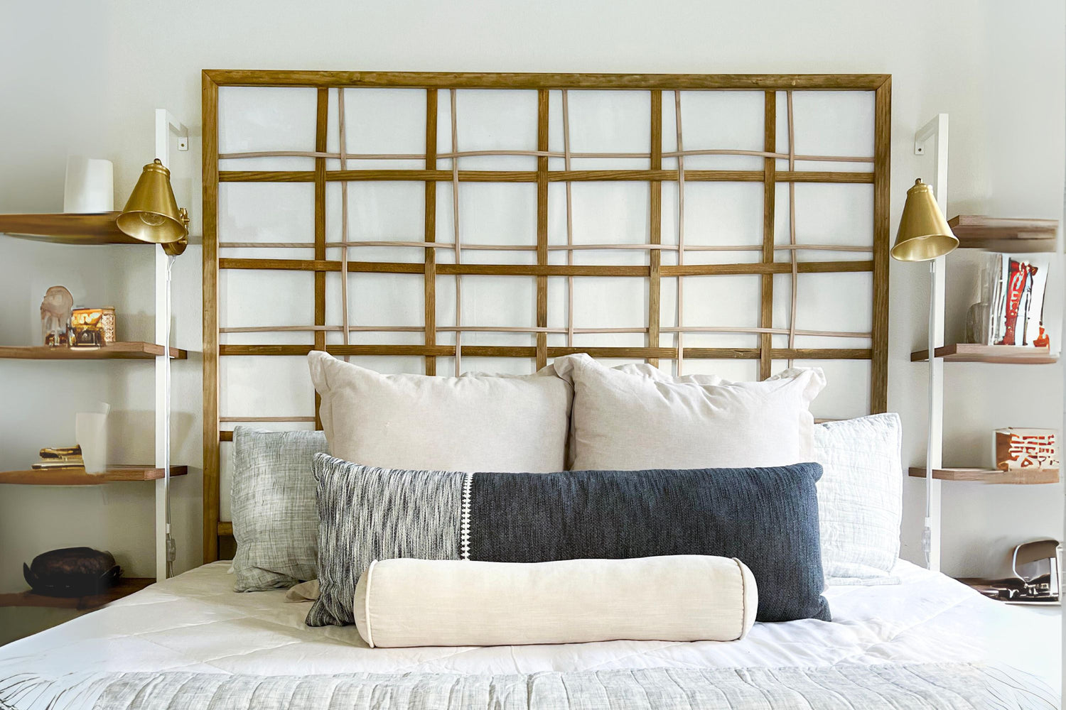 build this WOVEN PLAID HEADBOARD