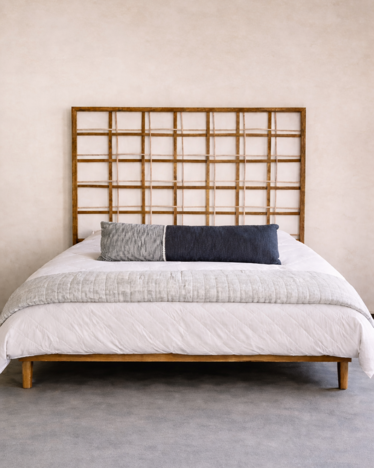 build this WOVEN PLAID HEADBOARD