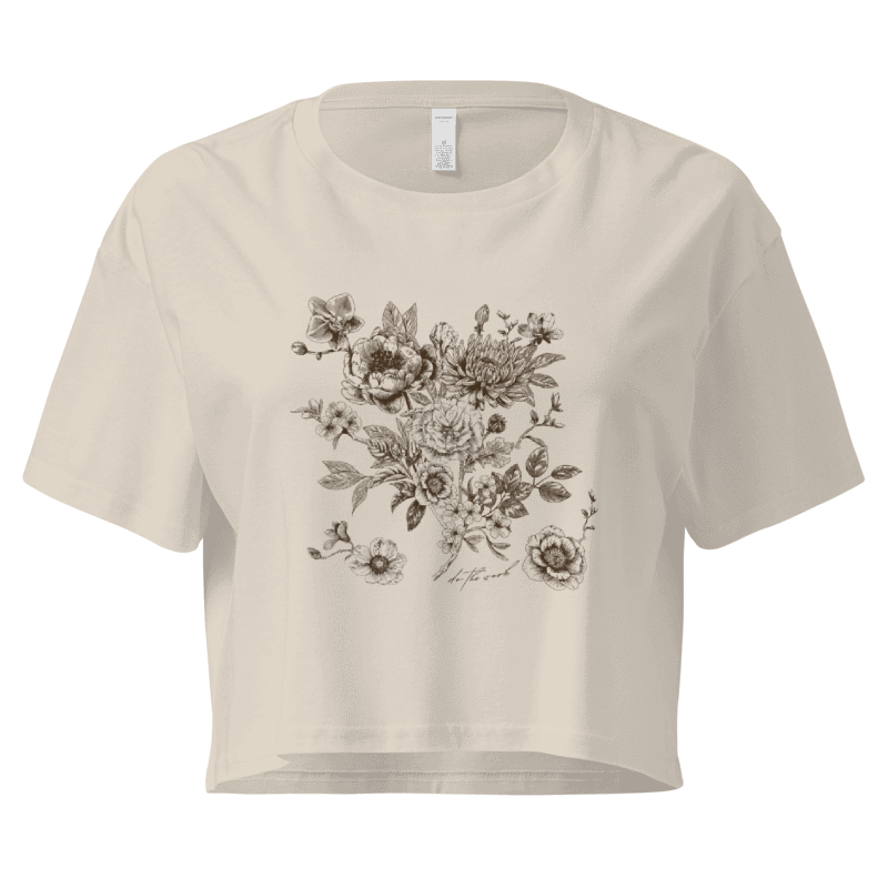 Floral Heavy Crop Tee