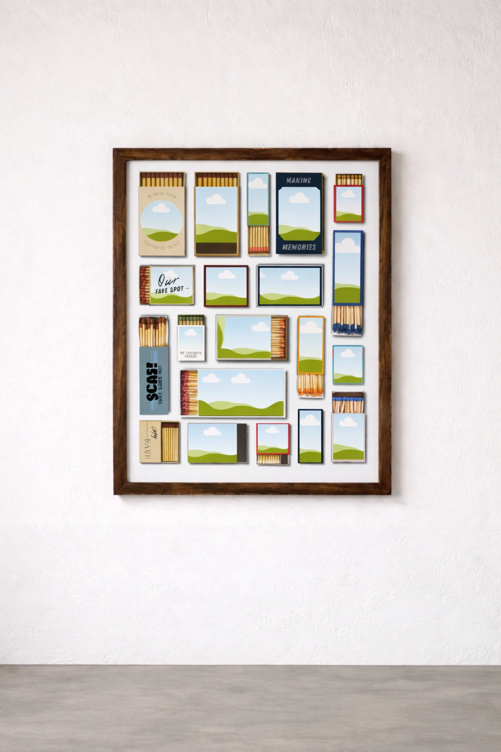 MATCHBOX PRINT - Customizable Template