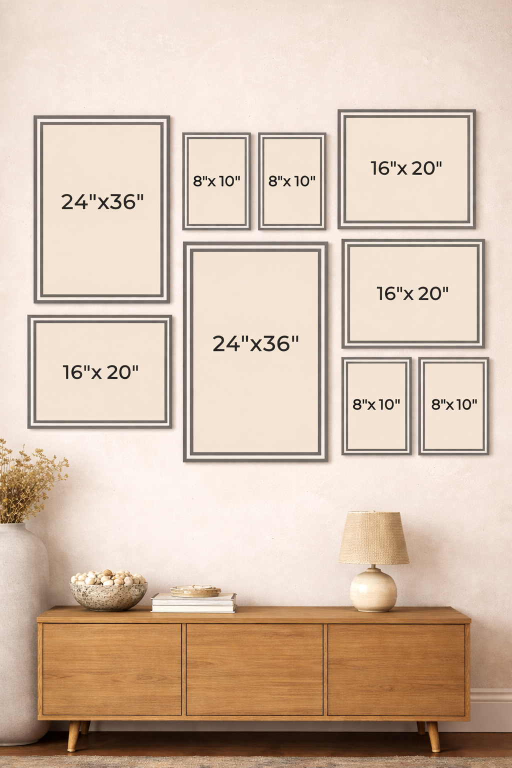 GALLERY WALL TEMPLATES - 20 Layouts