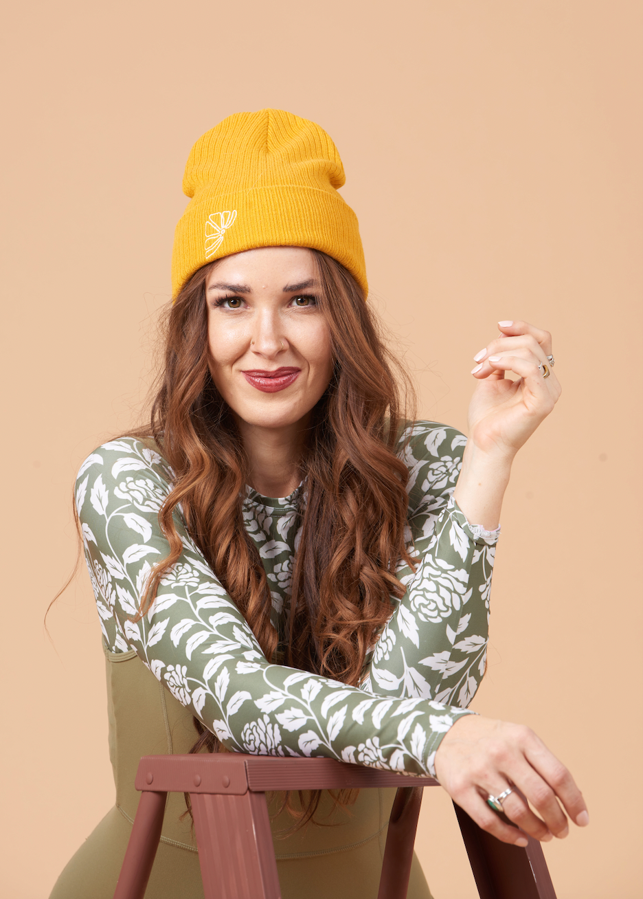 Recycled Long Sleeve Crop Top [sage]